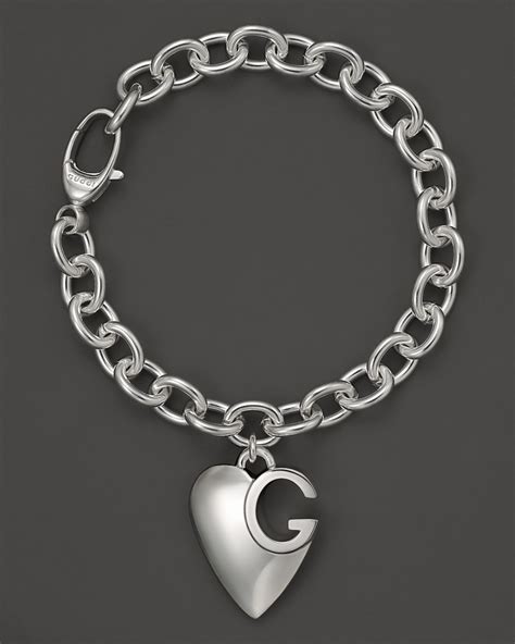 gucci 1973 silver charm bracelet|gucci sterling silver charm bracelet.